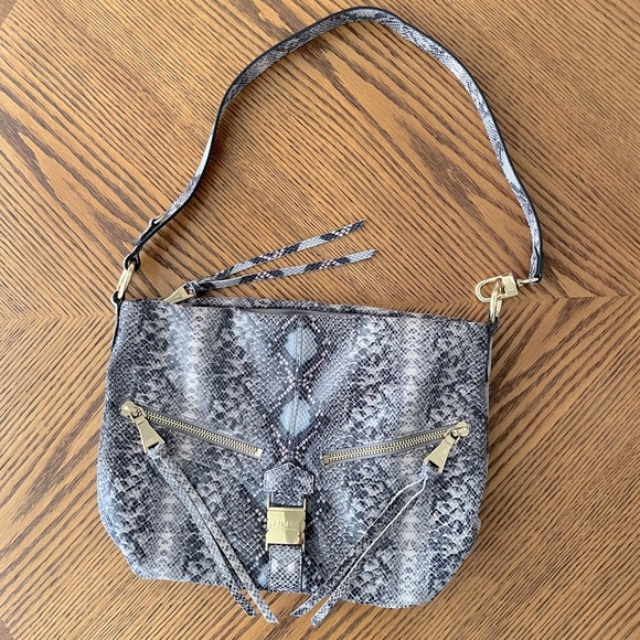 Like New! Aimee Kestenberg Bag - Purple Snake Print - Picture 1 of 16